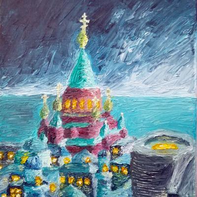 Alexander Nevsky Cathedral At Night